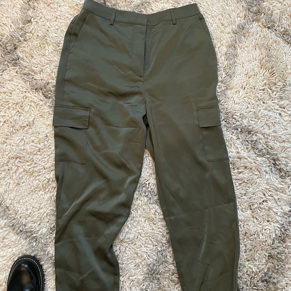 Women’s Satin Cargo Pants